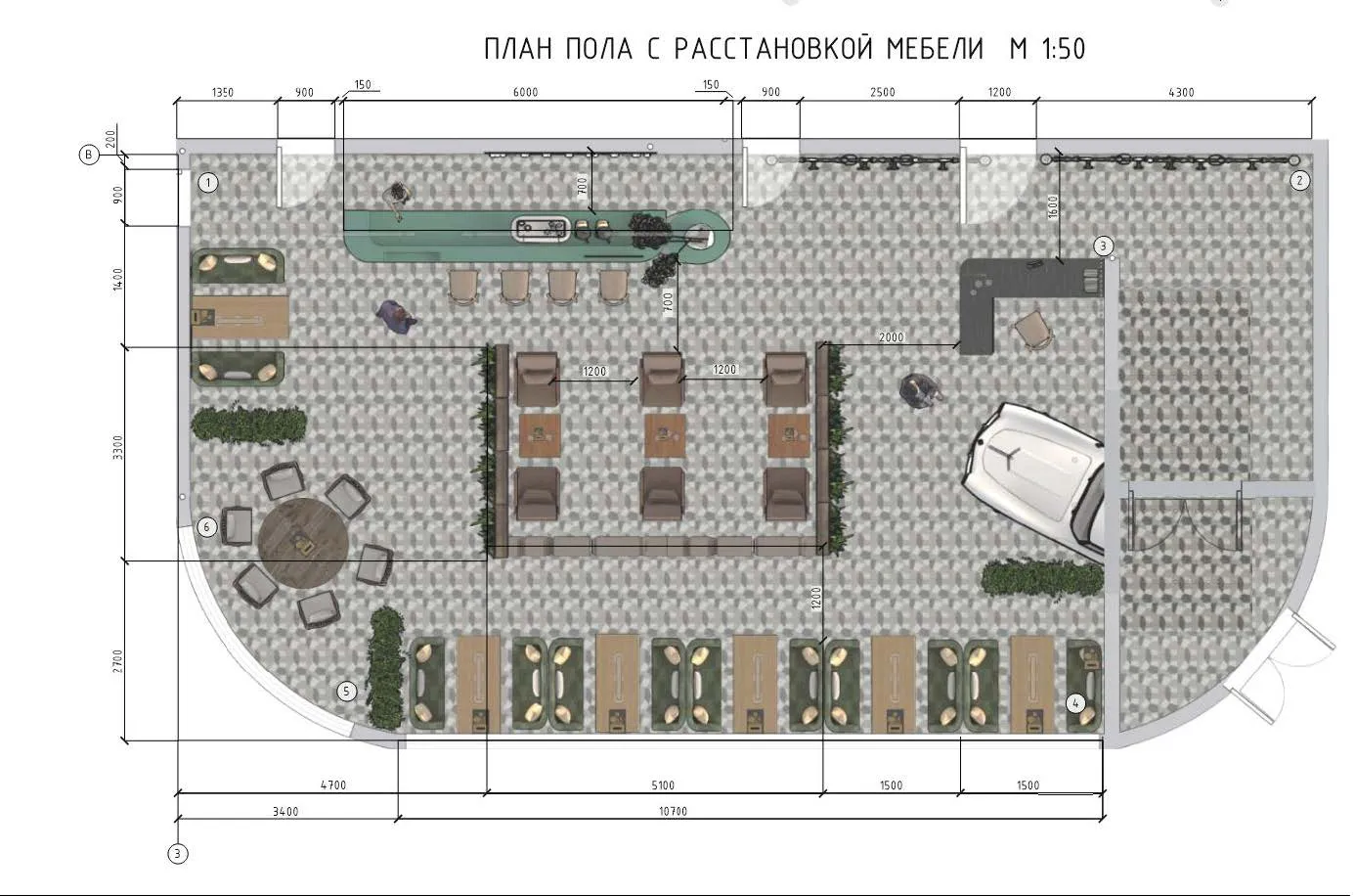Кафе Дайнер - дизайн-проект